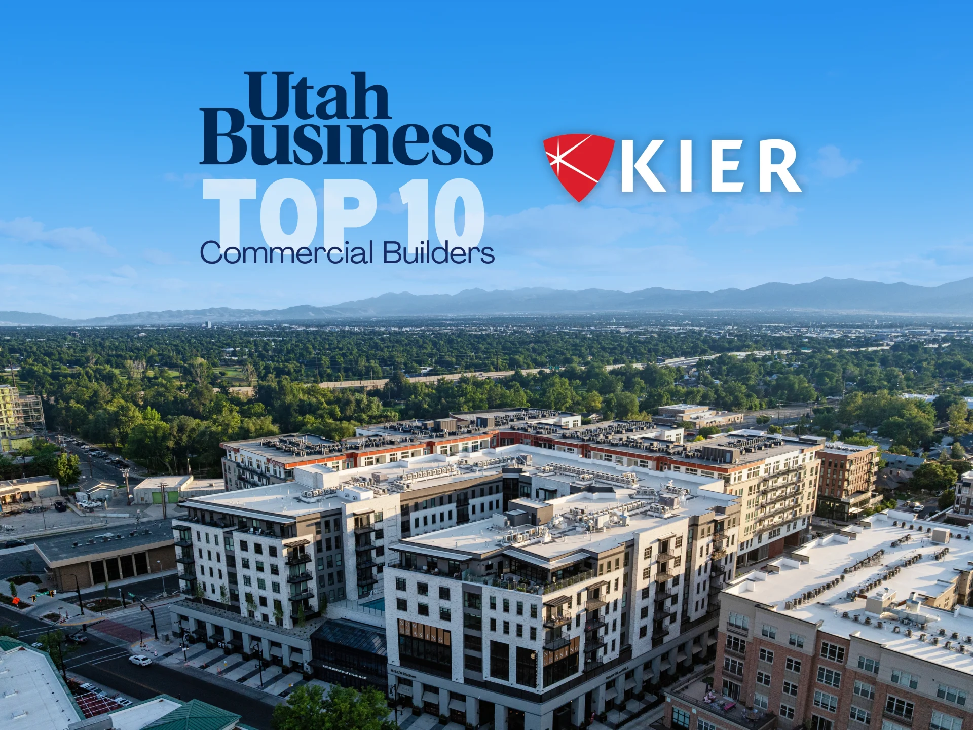 KIER named in the top 10 commercial builders in the state by utah business magazine